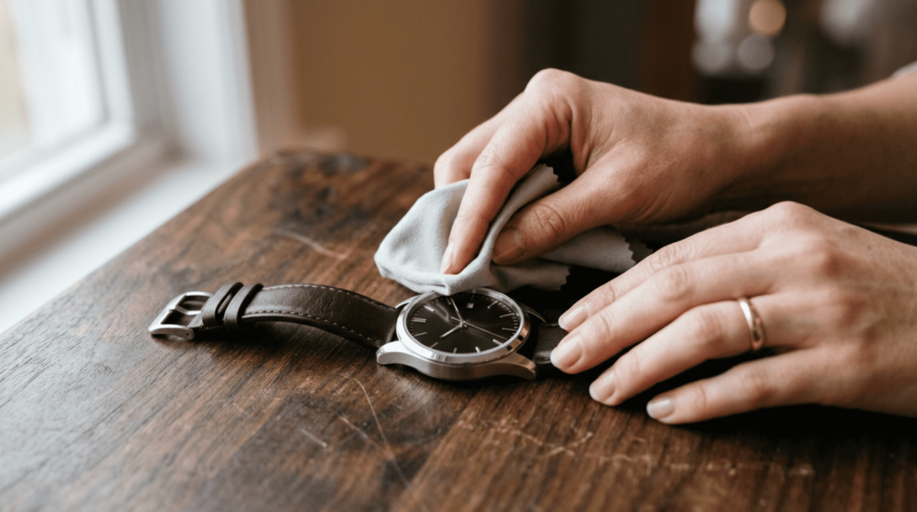entretien montre et nettoyage au quotidien