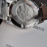 Fond de boîtier vissé Emporio Armani AR11683 acier inoxydable 100M