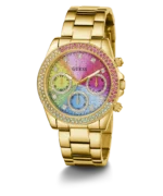 Montre Guess GW0483L4 pour femme dorée vue de trois quarts