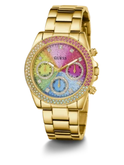 Montre Guess GW0483L4 pour femme dorée vue de trois quarts