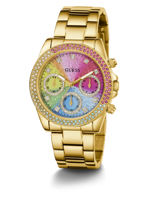 Montre Guess GW0483L4 pour femme dorée vue de trois quarts