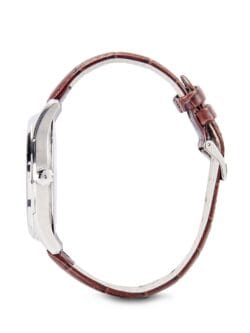 Montre Hugo Boss 1513041 Ambassador cadran gris bracelet cuir croco 43mm