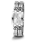 Montre Guess pour femme GW0668L1 avec cadran carré argenté et cristaux