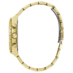 Montre Guess GW0696L2 Phoebe femme vue de profil, couronne entre deux poussoirs et boucle déployante