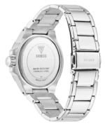 Dos du boîtier en acier inoxydable et fermoir déployant de la montre Guess GW0878L1