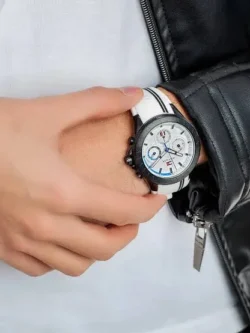 Montre Tommy Hilfiger 1791862 homme, portée au poignet, cadran et bracelet visibles en détail