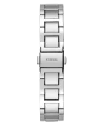 Bracelet de la montre Guess GW0404L1 Dawn femme vu de dos avec fermoir déployant gravé Guess