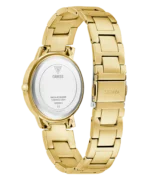 Fond de boîtier de la montre Guess GW0404L4 Dawn femme dorée, avec gravure Water Resistant et Japan Mov't