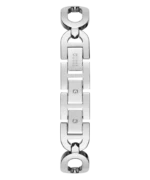 Bracelet à maillons G de la montre Guess GW0759L1 femme argentée, vu de dos avec gravure Guess
