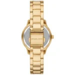 Dos de la Michael Kors MK4684 avec fermoir gravé Michael Kors et bracelet doré
