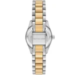 Dos de la Michael Kors MK4953 avec le fermoir déployant signé Michael Kors et le bracelet bicolore argent et or