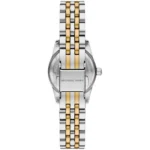 Dos de la Michael Kors MK4986 montrant le fermoir signé Michael Kors et le bracelet bicolore argent et or