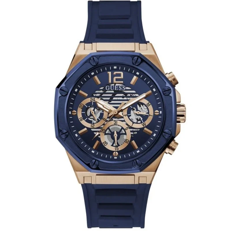 guess gw0263g2 momentum montre homme cadran bleu au maroc