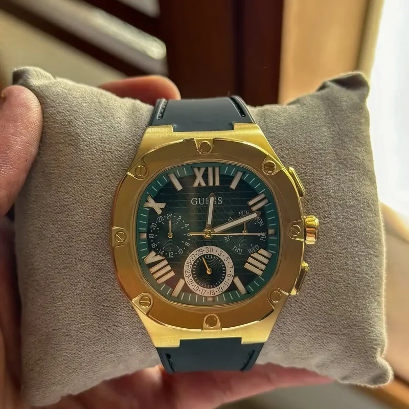 guess gw0571g3 headline cadran vert detail homme au maroc