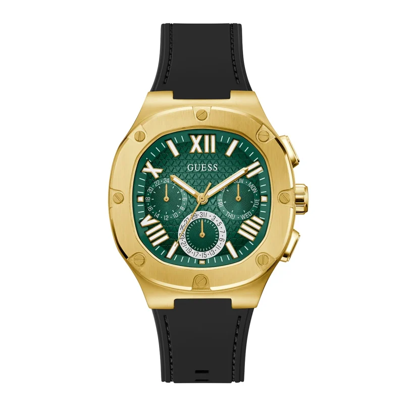 guess gw0571g3 headline montre homme cadran vert dore au maroc