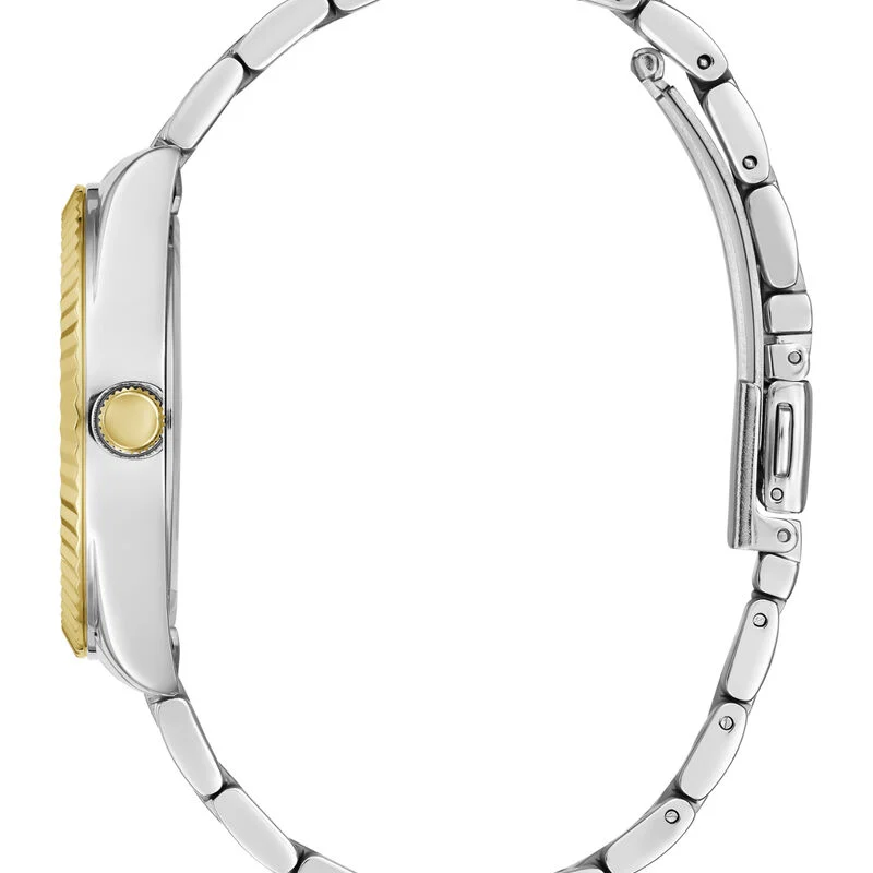 guess gw0735l2 montre femme profil bracelet bicolore