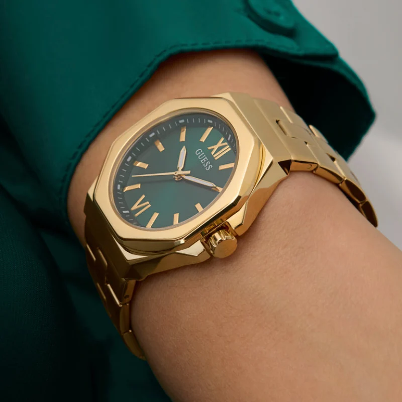 guess gw0873l2 montre portée cadran vert pour femme au maroc