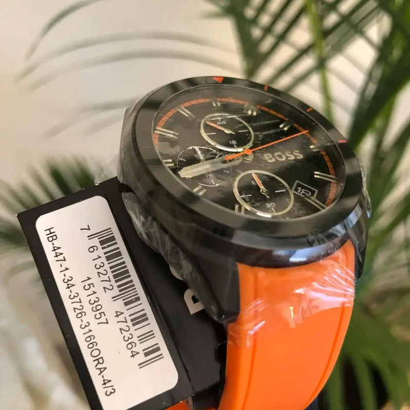 hugo boss orange volane 1513957 montre homme chrono cadran noir detail