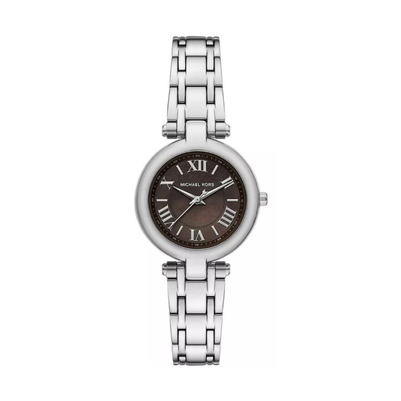 Montre femme Michael Kors MK4894 Laney argentée avec cadran marron et chiffres romains